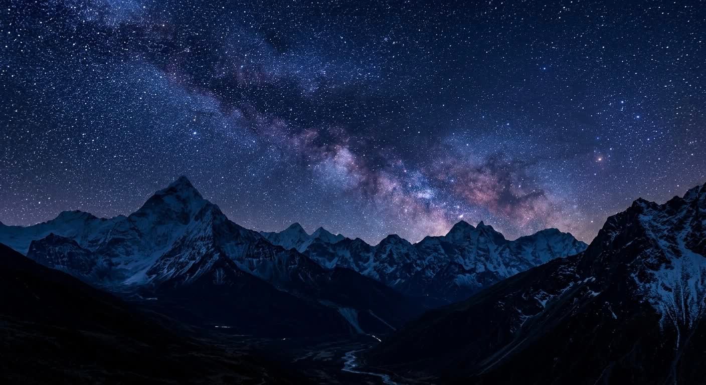 Psalm 121 night mountain scene